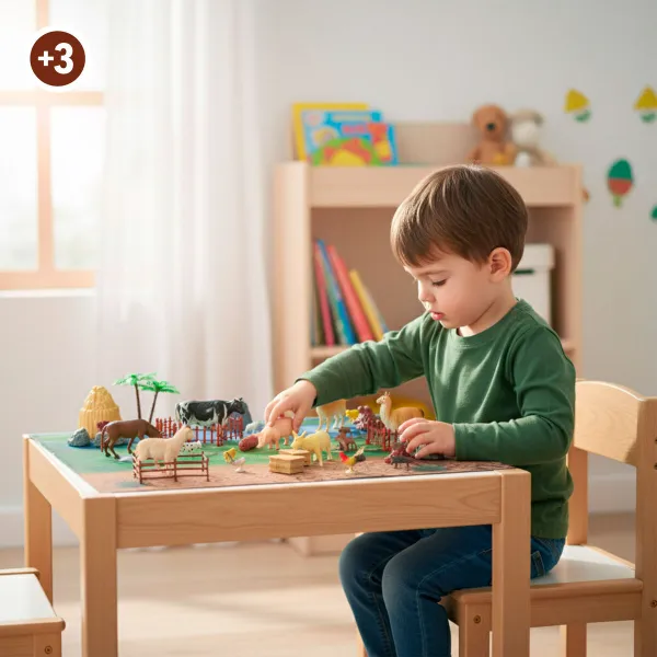 Fermos gyvūnų rinkinys Colorbaby Plastmasinis 16 x 12 x 4 cm (4 vnt.)