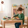 Setti maatilan eläintä Colorbaby Muovinen 16 x 12 x 4 cm (4 osaa)