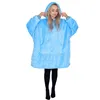 Oversized hoodie blanket Springos HA7319 sea blue