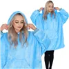 Oversized hoodie blanket Springos HA7319 sea blue