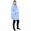 Oversized hoodie blanket Springos HA7320 light blue