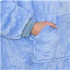 Oversized hoodie blanket Springos HA7320 light blue