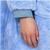 Oversized hoodie blanket Springos HA7320 light blue