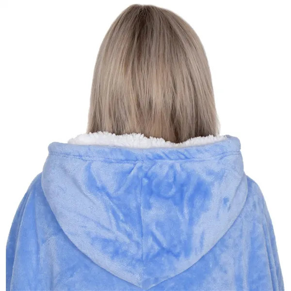 Oversized hoodie blanket Springos HA7320 light blue