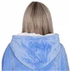 Oversized hoodie blanket Springos HA7320 light blue