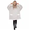 Oversized hoodie blanket Springos HA7322 light gray