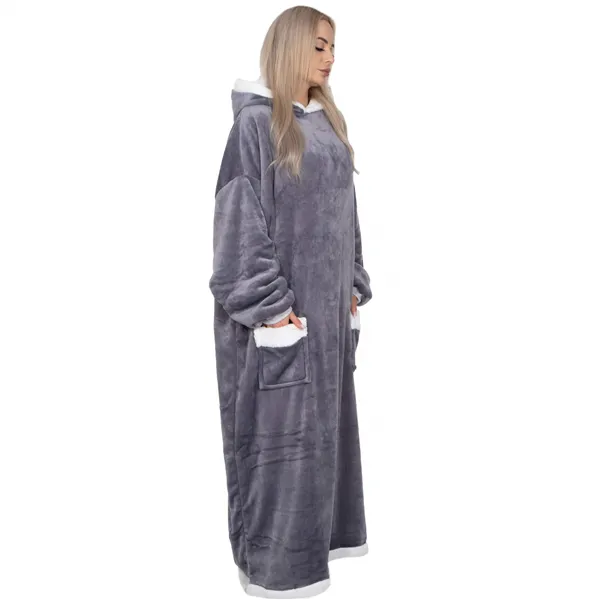 Oversized hoodie blanket Springos HA7328 gray