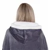 Oversized hoodie blanket Springos HA7328 gray