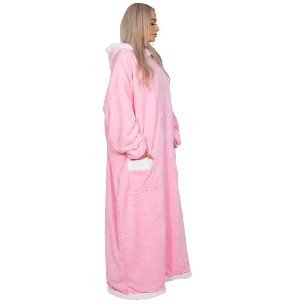 Oversized hoodie blanket Springos HA7329 pink