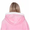 Oversized hoodie blanket Springos HA7329 pink