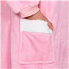 Oversized hoodie blanket Springos HA7329 pink