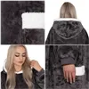 Oversized hoodie blanket Springos HA7330 gray