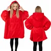 Oversized hoodie blanket Springos HA7321 red