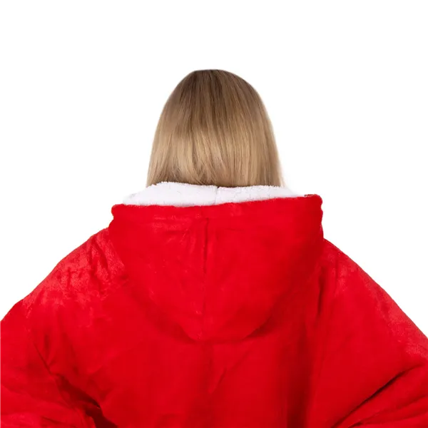 Oversized hoodie blanket Springos HA7321 red