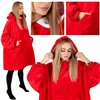 Oversized hoodie blanket Springos HA7321 red