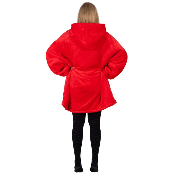 Oversized hoodie blanket Springos HA7321 red