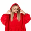 Oversized hoodie blanket Springos HA7321 red