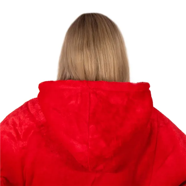 Oversized hoodie blanket Springos HA7321 red