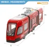 Traukinys Speed & Go 45 X 11 X 6 CM Trintis (2 vnt.)