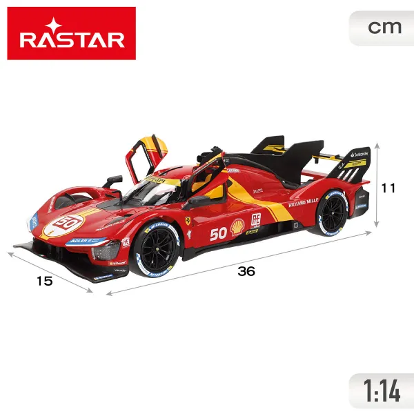 Kauko-ohjattava auto Ferrari 36 X 11 X 15 CM (2 osaa)