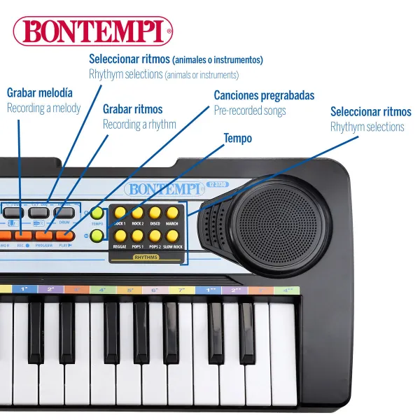 Elektrinis fortepijonas Bontempi 42 X 5 X 16 CM (6 vnt.)