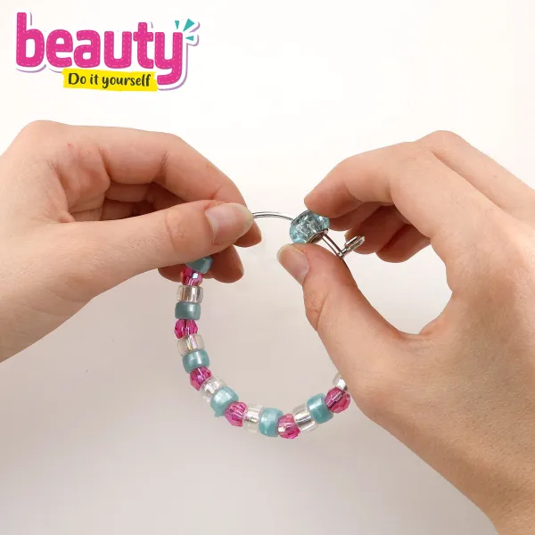 Bracelet and Necklace Making Kit Colorbaby 6,5 X 0,1 X 6,5 CM (6 Units)