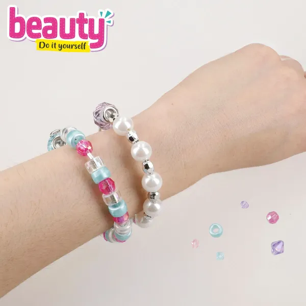 Bracelet and Necklace Making Kit Colorbaby 6,5 X 0,1 X 6,5 CM (6 Units)