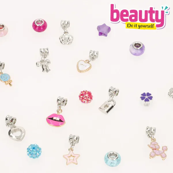 Bracelet and Necklace Making Kit Colorbaby 6,5 X 0,1 X 6,5 CM (6 Units)