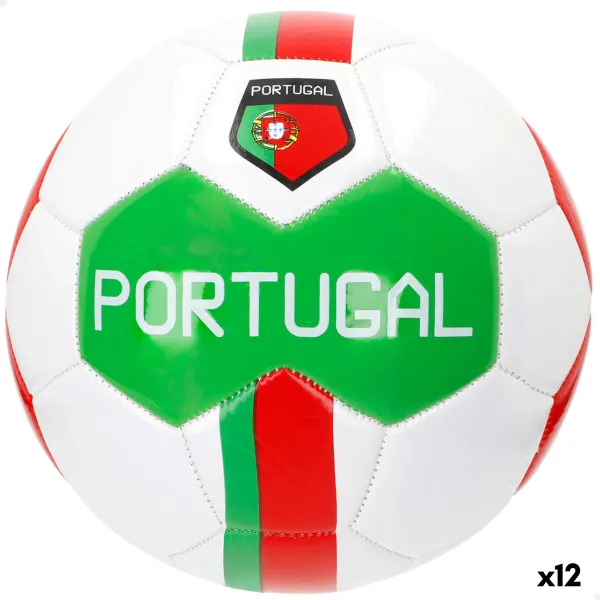 Jalkapallo Aktive Portugal Koko 5 22 x 22 x 22 cm 12 osaa