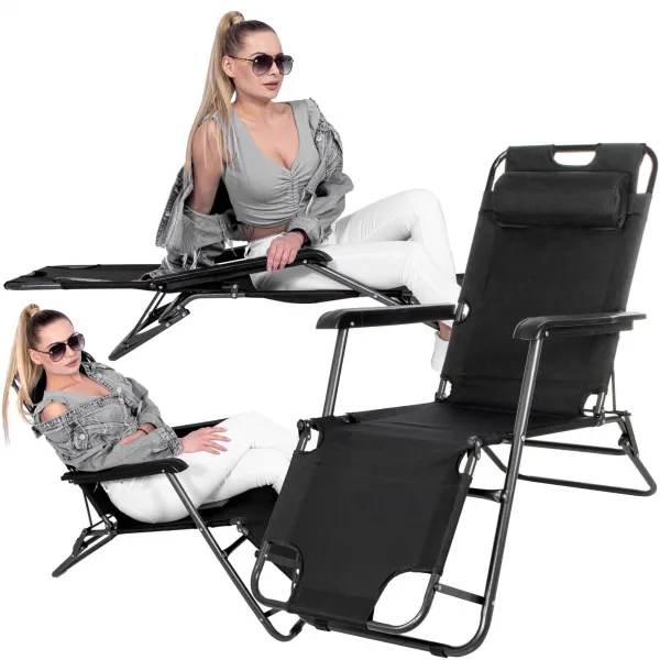 Reguliuojama sodo kėdė Springos GC0060 juoda