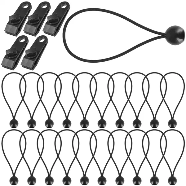 Rubber set with ball set with mounting clips Springos GA0034