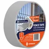 Fence tape Springos FN0004 35 m x 4.75 cm, 450 g/m2, gray 20 Clips