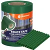 Fence tape Springos FN0008 19 cm x 35 m 450g/m2, dark green 20 Clips