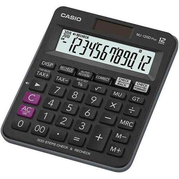 Kalkulators Casio Melns Plastmasa
