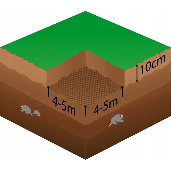 Anti-mole net Springus AN0009 30g/m2  2x300 m