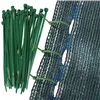 Shading net Springos SN0021 65 g/m2 1.5x50m 200 Cable ties, green