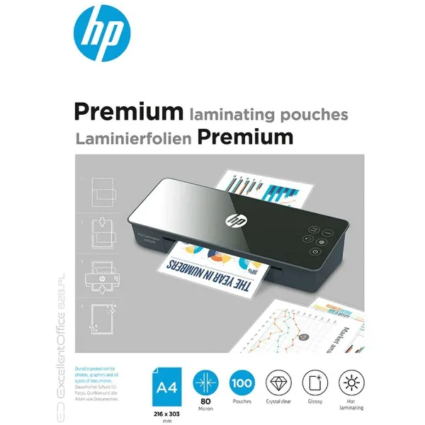 Laminēti vāki HP HPF9123A4080100 A4 80 mic