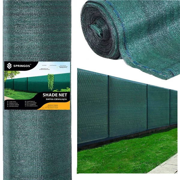 Shading net Springos SN0039 185g/m2 1,5x10m green