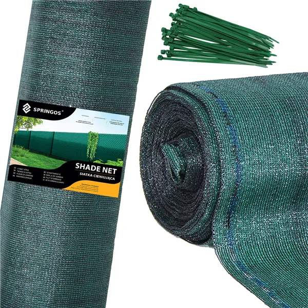 Shading net Springos SN0039 185g/m2 1,5x10m green