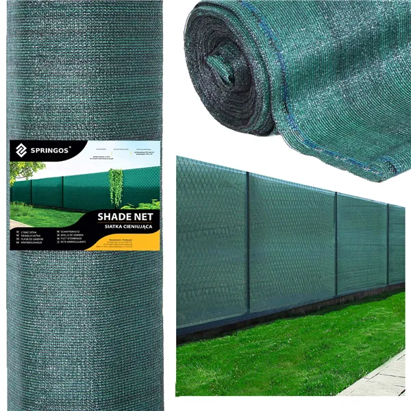 Shading net Springos SN0045 140g/m2 1,5x10m green