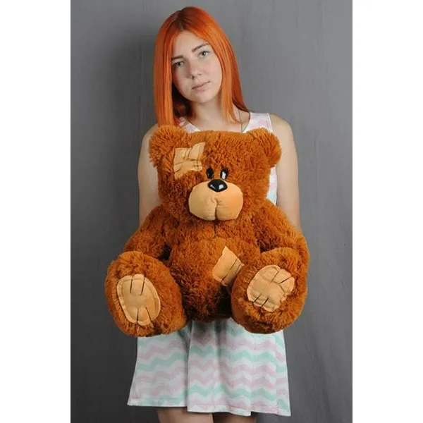 Плюшевый медвежонок GO GIFT TEDDY 60 BR Коричневый Плюшевая ткань 60 cm