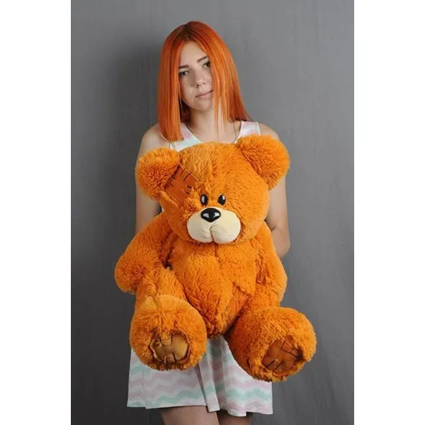 Плюшевый медвежонок GO GIFT TEDDY 60 GIN Красный Плюшевая ткань