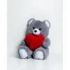 Плюшевый медвежонок GO GIFT FRANK 50 GR Серый Плюшевая ткань Сердце 50 cm