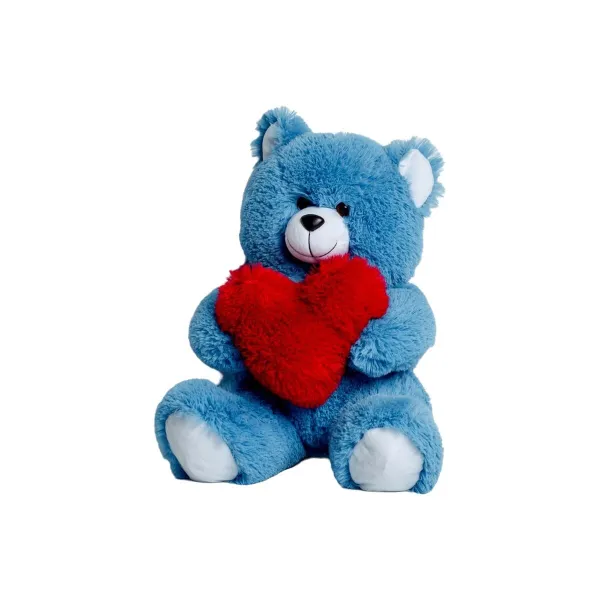 Плюшевый медвежонок GO GIFT FRANK 50 BL Синий Плюшевая ткань Сердце 50 cm