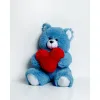 Плюшевый медвежонок GO GIFT FRANK 50 BL Синий Плюшевая ткань Сердце 50 cm