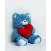 Плюшевый медвежонок GO GIFT FRANK 50 BL Синий Плюшевая ткань Сердце 50 cm