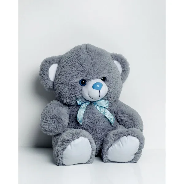 Плюшевый медвежонок GO GIFT TOMMY 65 GR Серый Плюшевая ткань 65 cm