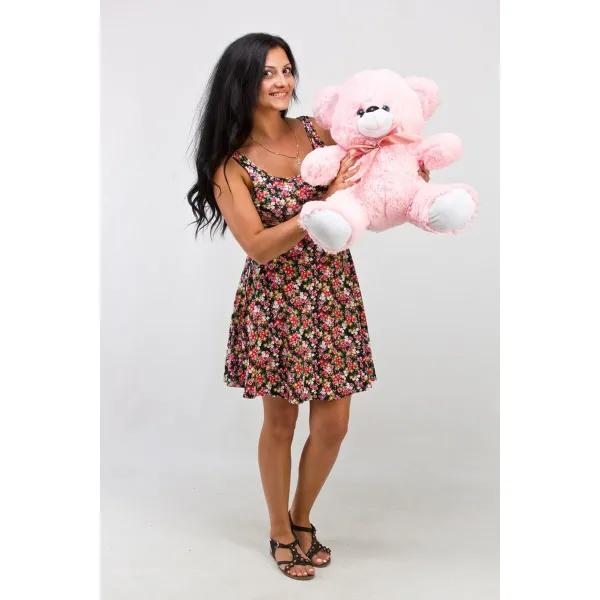 Плюшевый медвежонок GO GIFT TOMMY 65 PK Розовый Плюшевая ткань 65 cm