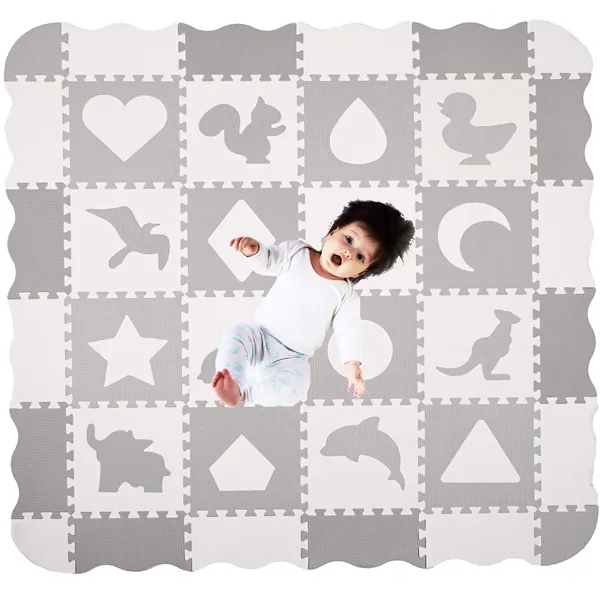 Children's foam mat - Puzzle Springos 150x150 cm