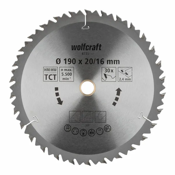 Griešanas disks Wolfcraft 6735000